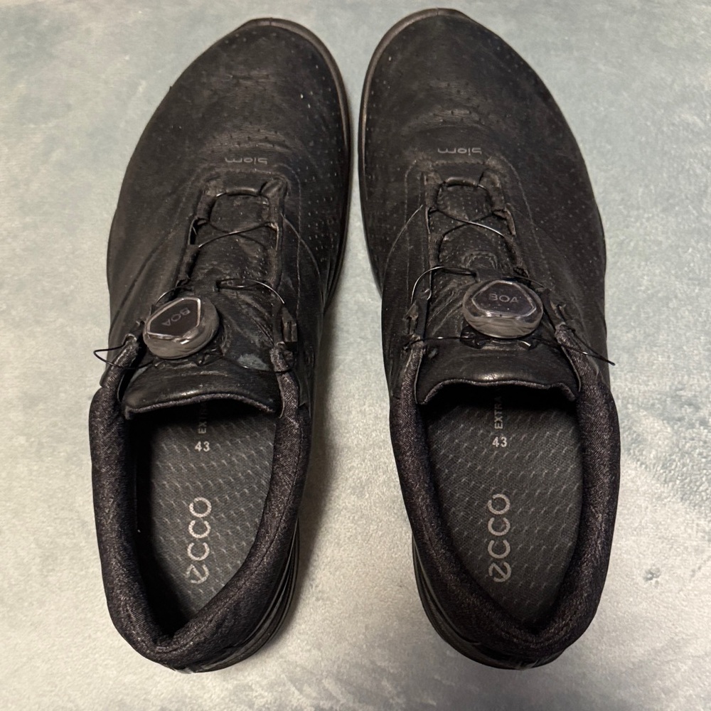 Ecco Men's Black Casual Sneakers with BOA-Style Dial